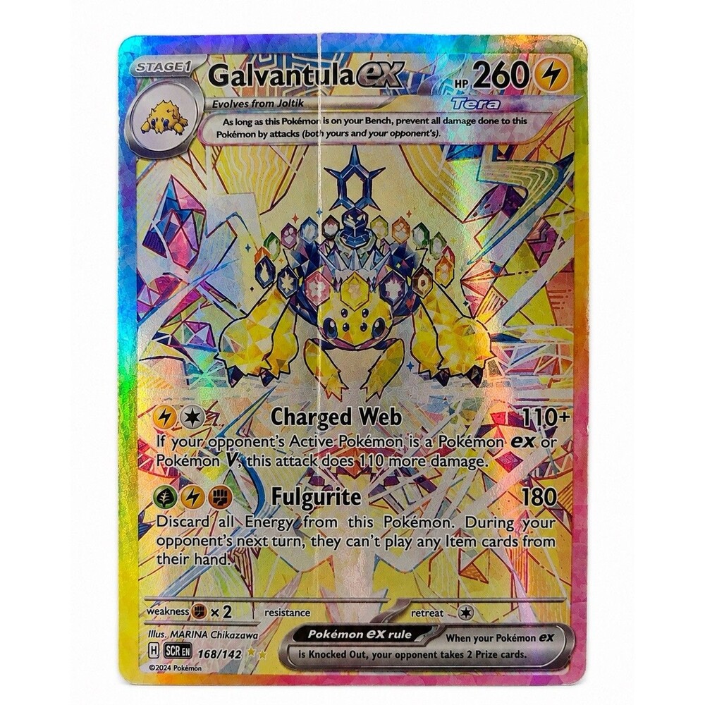 Galvantula ex 168/142 SIR Special Illustration Rare Stellar Crown Pokemon Card